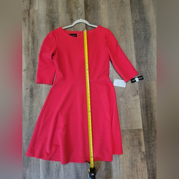 Donna Morgan Vibrant Red Long Sleeve Dress - Picture 11 of 11